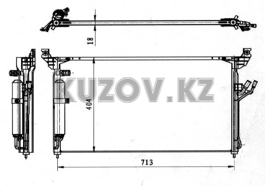 РАДИАТОР КОНДИЦИОНЕРА 3.5-4.5L